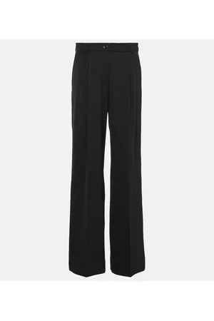 Dolce & Gabbana Pleated wool-blend wide-leg pants