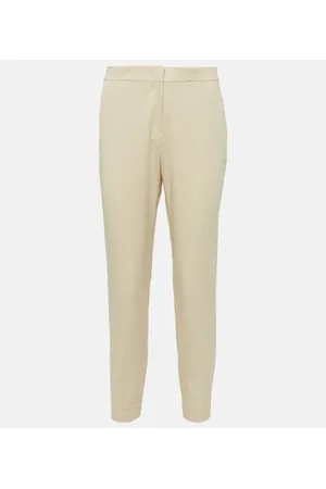 Etro High-rise cotton-blend tapered pants