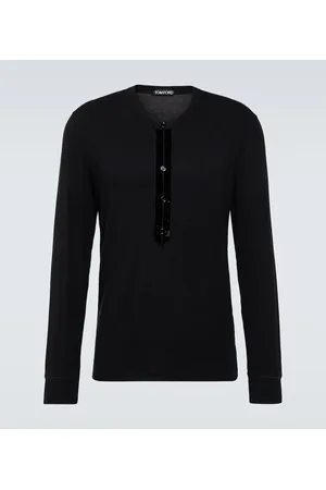 Tom Ford Satin Henley shirt