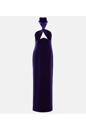 GALVAN Cleveland velvet gown