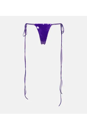 LAQUAN SMITH Sequined side-tie panties