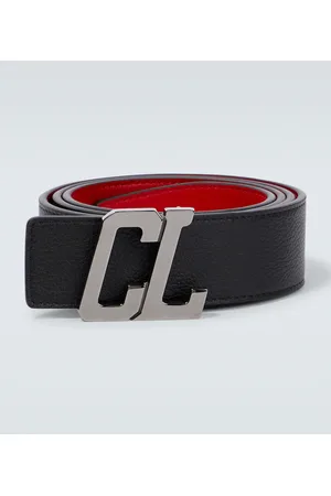 Christian Louboutin CL logo reversible leather belt