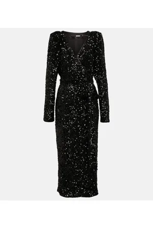ROTATE Sequined maxi dress