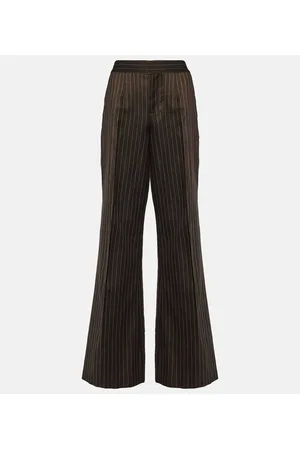 Jean Paul Gaultier Tattoo flared wool-blend wide-leg pants