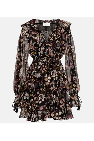 Etro Paisley silk-blend minidress