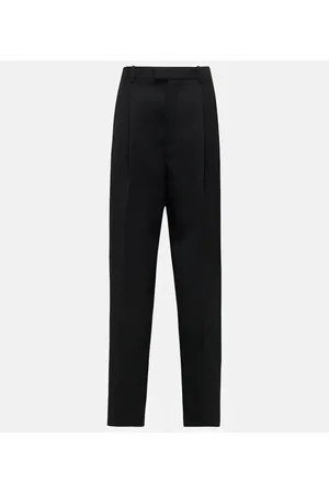 Bottega Veneta High-rise wool twill straight pants