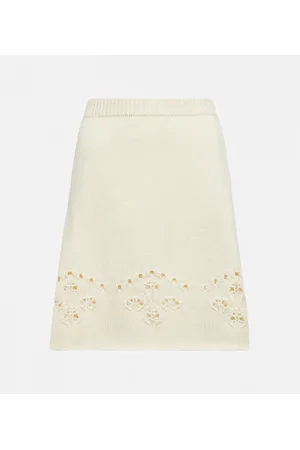 Chloé ChloÃ© Pointelle wool miniskirt