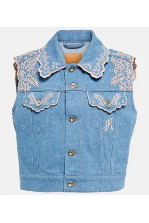 Paco rabanne Embroidered denim vest