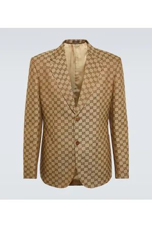 Gucci GG linen-blend blazer