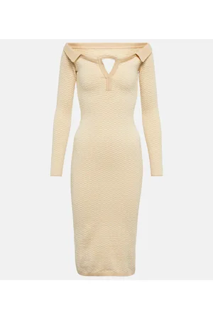 Jacquemus La Robe Pampero cotton-blend midi dress