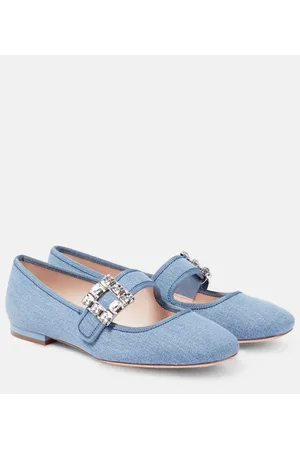 Roger Vivier TrÃ¨s Vivier Strass Buckle Babies ballet flats