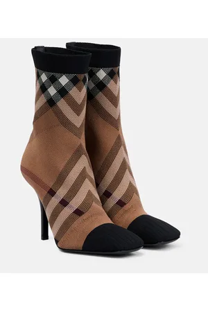 Burberry Checked ankle boots