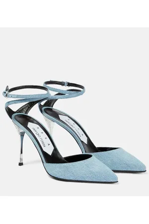 AREA X Sergio Rossi Marquise denim pumps