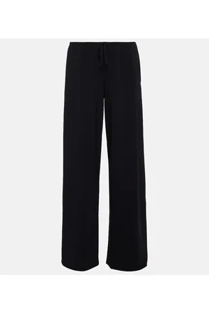 The Row Bariem low-rise jersey wide-leg pants