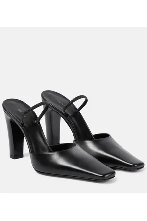 The Row Slingback leather pumps