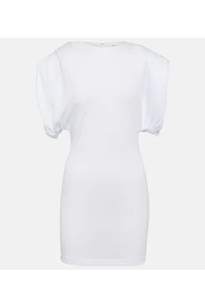 WARDROBE.NYC Ruched jersey minidress