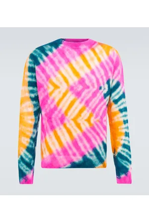 THE ELDER STATESMAN Zig dyed cashmere sweater