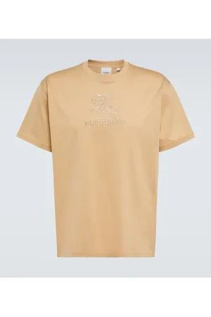 Burberry Embroidered cotton jersey T-shirt