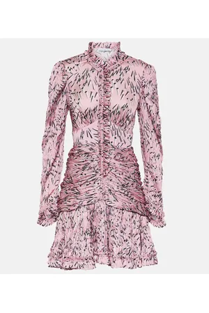 Paco rabanne Printed ruched minidress