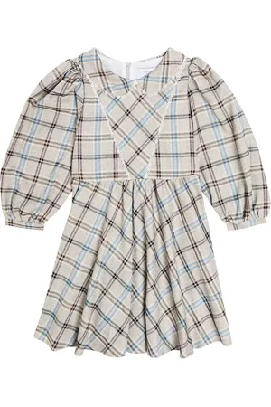 PAADE Checked cotton-blend dress