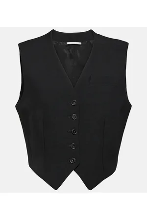 Stella McCartney Cropped wool waistcoat