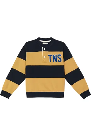 The New Society Isaac paneled jersey sweatshirt