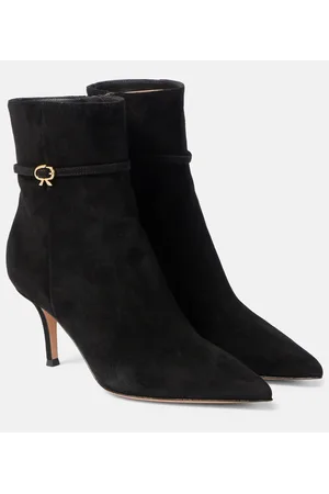 Gianvito Rossi Ribbon Ville suede ankle boots