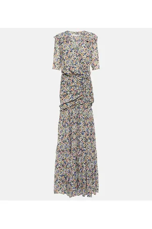 VERONICA BEARD Floral silk maxi dress