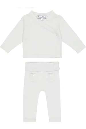 Tartine Et Chocolat Baby cotton cardigan and pants set