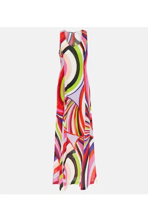 Puccini Iride cotton maxi dress