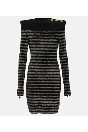 Balmain LurexÂ® striped minidress
