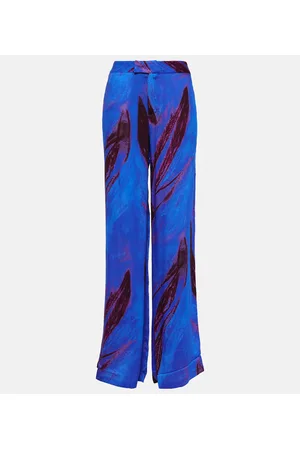 Louisa Ballou Printed wide-leg pants