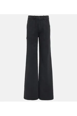 NILI LOTAN Quentin twill wide-leg pants