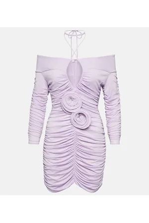 MAGDA BUTRYM Ruched off-shoulder minidress