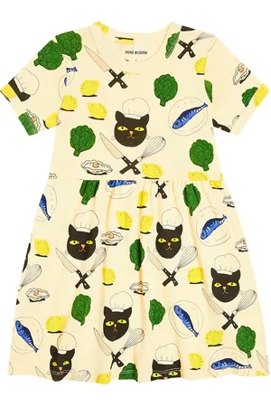 Mini Rodini Printed cotton jersey dress