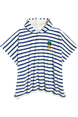 Bobo Choses Striped terry bathrobe