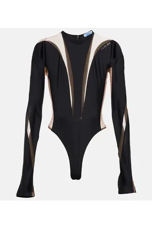 MUGLER Paneled bodysuit