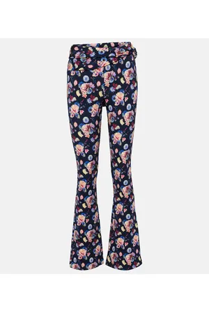 Paco rabanne Floral high-rise pants