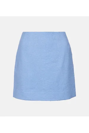 Patou Cotton and linen-blend miniskirt