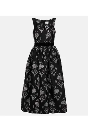 Erdem Astrea floral-printed satin midi dress