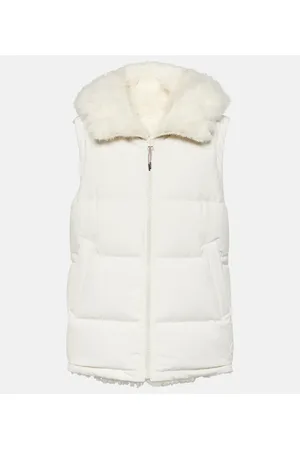 YVES SALOMON Reversible shearling down vest