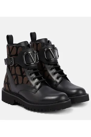 VALENTINO GARAVANI Toile Iconographe ankle boots