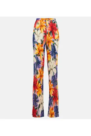 Etro High-rise straight floral pants