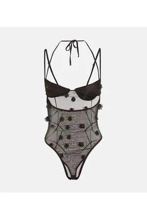 Jacquemus AppliquÃ© mesh bodysuit