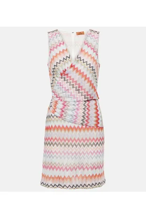 Missoni Zig-Zag printed cotton-blend minidress