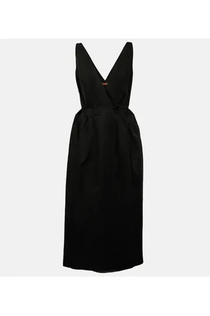 Altuzarra Anouk V-neck cotton-blend midi dress