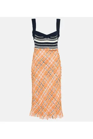Marni Patterned cotton-blend midi dress