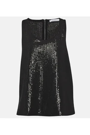 Max Mara Pistoia sequined georgette top