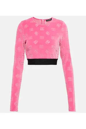 Dolce & Gabbana Logo cotton crop top