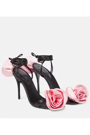 MAGDA BUTRYM Floral-appliquÃ© sandals